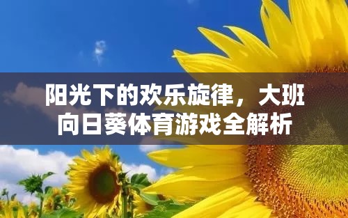 陽光下的歡樂旋律，大班向日葵體育游戲全解析