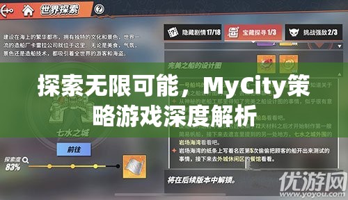 探索無限可能，MyCity策略游戲深度解析