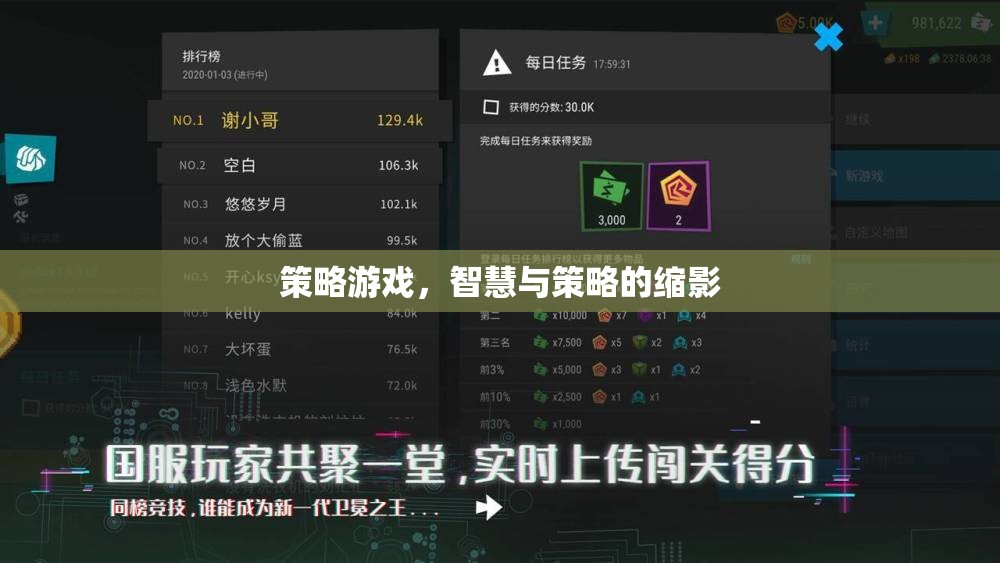 智慧與策略的縮影，策略游戲中的決策藝術