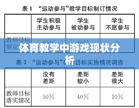 體育教學中游戲現狀分析