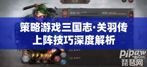 三國志·關羽傳策略游戲上陣技巧深度解析