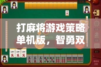 智勇對決，打麻將游戲策略單機(jī)版中的智慧與勇氣較量