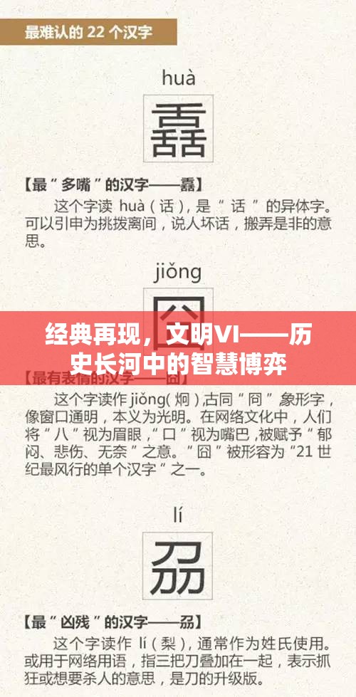 經(jīng)典再現(xiàn)，文明VI——歷史長河中的智慧博弈