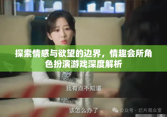 情感與欲望的邊界探索，情趣會(huì)所角色扮演游戲的深度解析