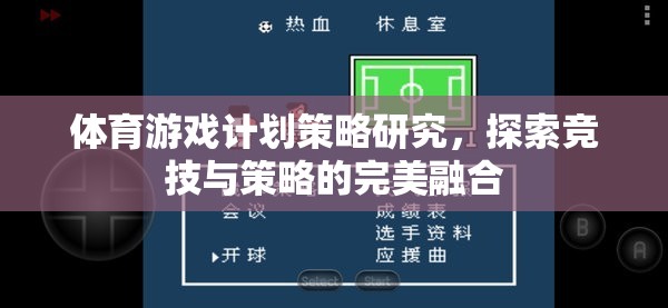 競技與策略的完美融合，體育游戲計劃策略研究