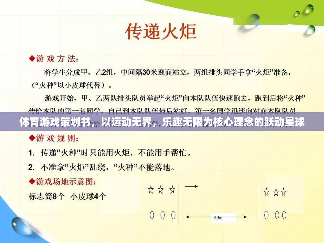 躍動星球，運動無界，樂趣無限的體育游戲策劃書