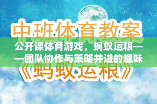 螞蟻運(yùn)糧，團(tuán)隊(duì)協(xié)作與策略并進(jìn)的公開課體育游戲挑戰(zhàn)