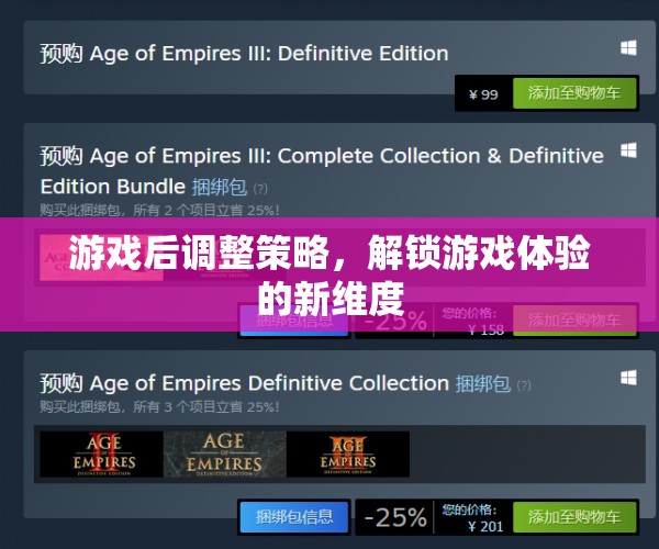 解鎖游戲新維度，游戲后策略調整的藝術