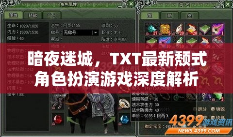 暗夜迷城TXT版，深度解析最新頹式角色扮演游戲