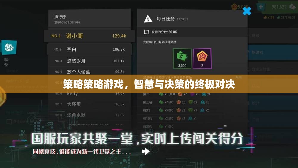 智慧與決策的終極對決，策略策略游戲