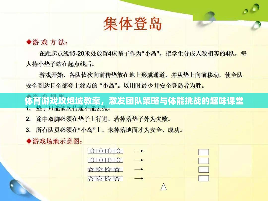 攻炮城，激發(fā)團隊策略與體能挑戰(zhàn)的趣味體育游戲教案