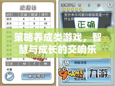 智慧與成長的交響，策略養(yǎng)成類游戲的魅力