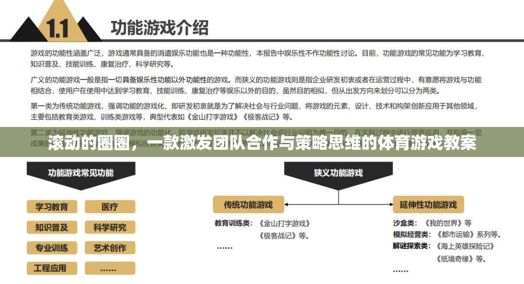 滾動的圈圈，激發(fā)團隊合作與策略思維的體育游戲教案