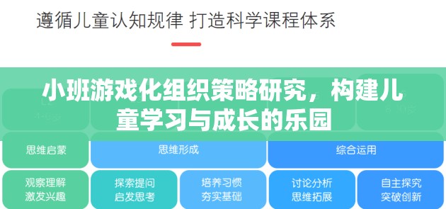 小班游戲化組織策略，打造兒童學(xué)習(xí)與成長的樂園