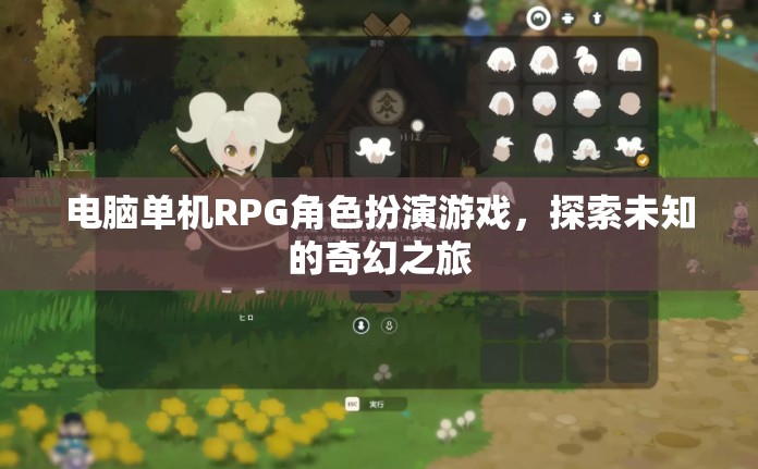 電腦單機RPG角色扮演游戲，探索未知的奇幻之旅