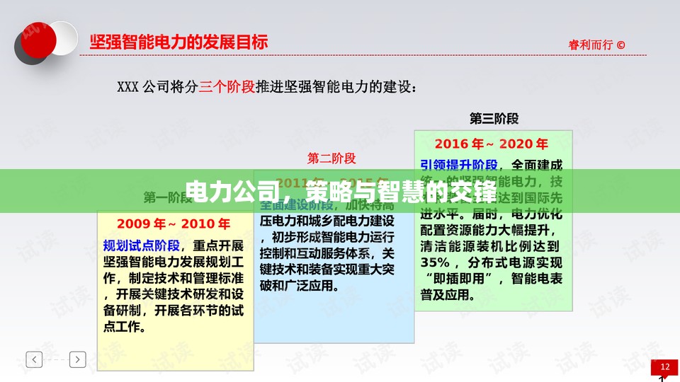 電力公司的策略與智慧，策略性思維與智慧決策的交鋒