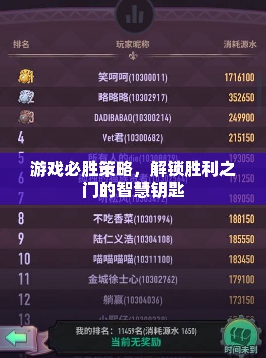 解鎖游戲勝利之門的智慧鑰匙，必勝策略