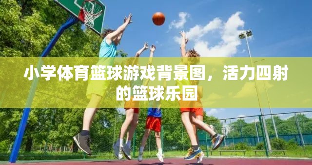 活力籃球樂園，小學(xué)體育的激情背景圖