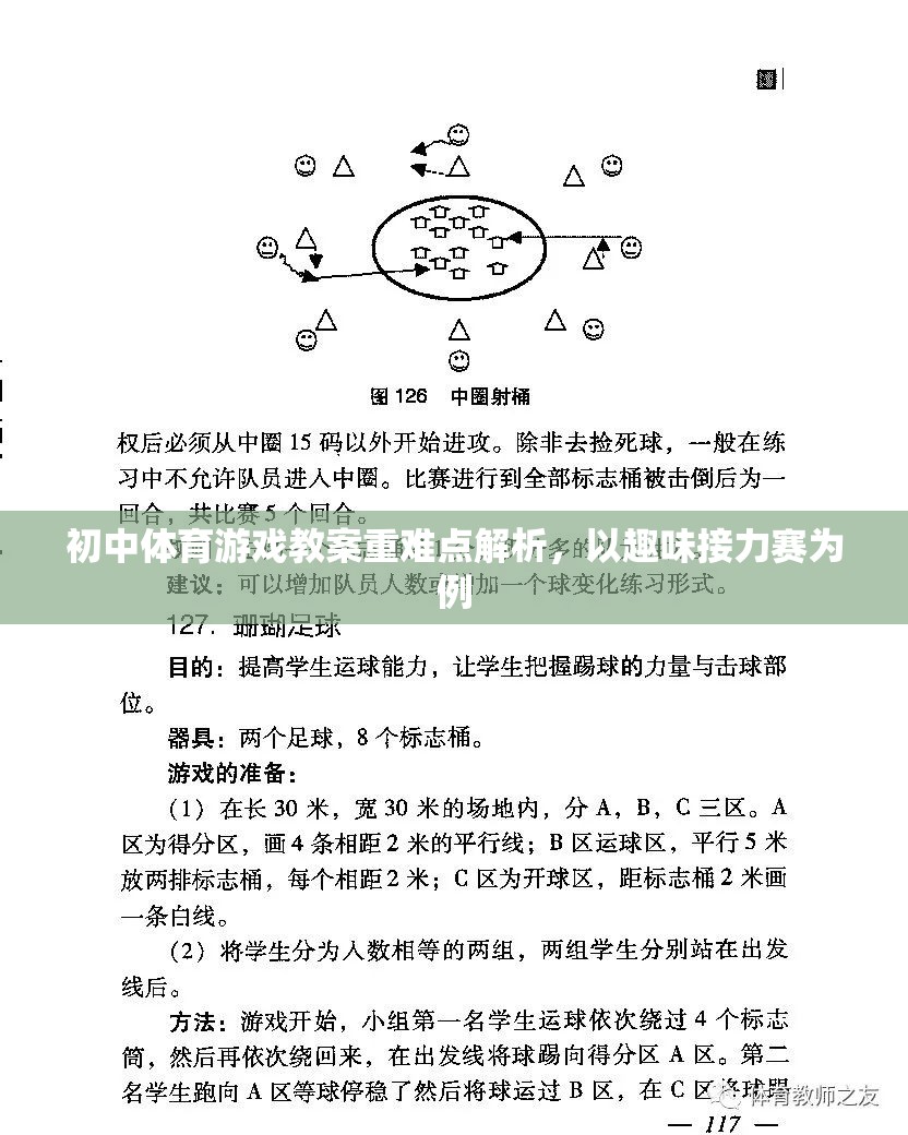 初中體育游戲教案，趣味接力賽的難點(diǎn)與重點(diǎn)解析