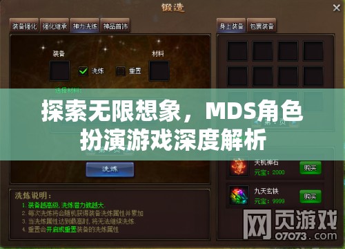 探索無限想象，MDS角色扮演游戲深度解析