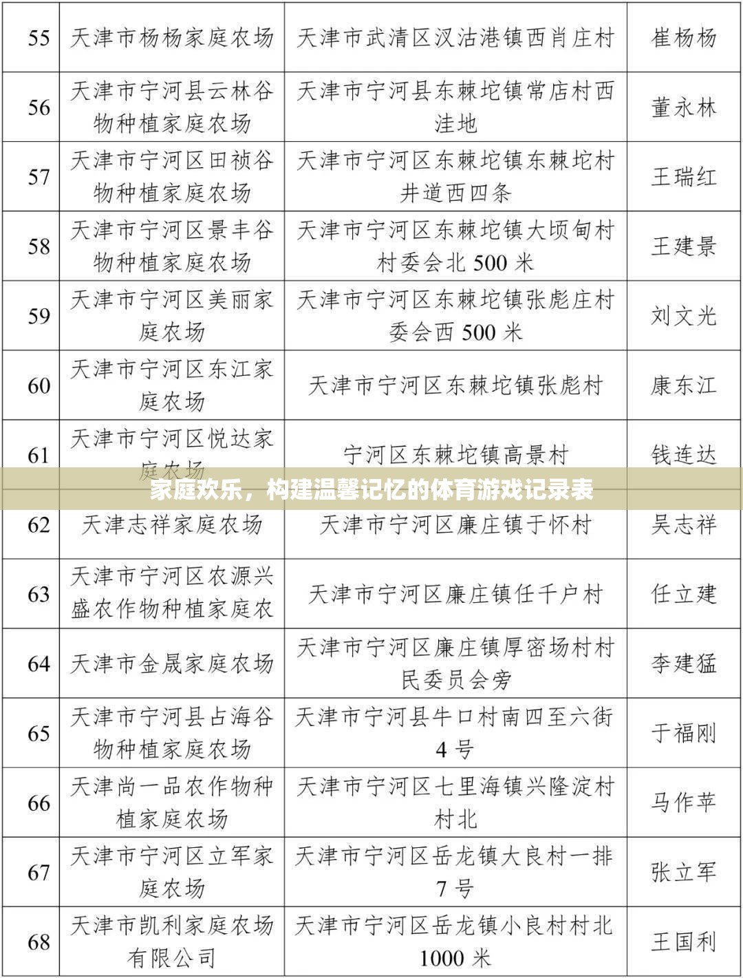 家庭歡樂(lè)，構(gòu)建溫馨記憶的體育游戲記錄表