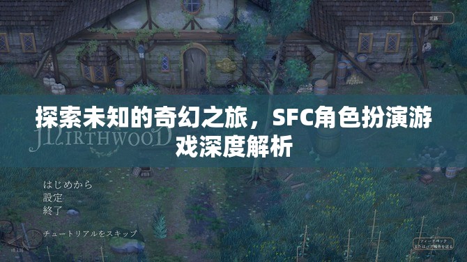 探索未知的奇幻之旅，SFC角色扮演游戲深度解析