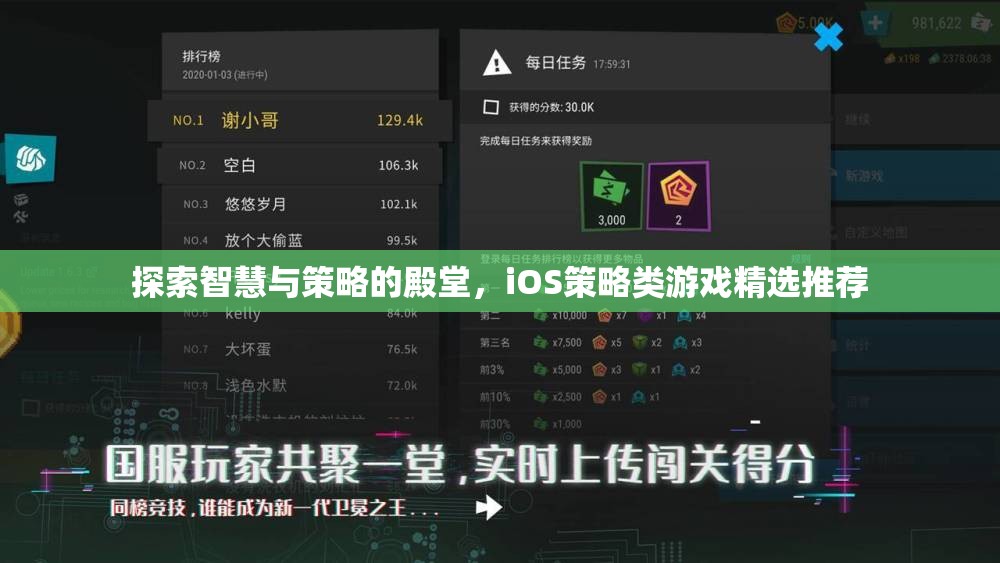 探索智慧與策略的殿堂，iOS策略類游戲精選推薦