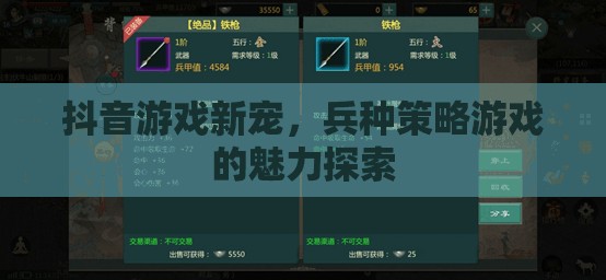 兵種策略游戲，解鎖抖音新寵的魅力探索