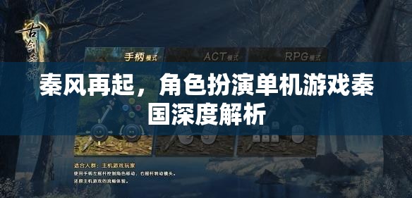 秦風(fēng)再起，深度解析秦國角色扮演單機(jī)游戲的魅力與策略