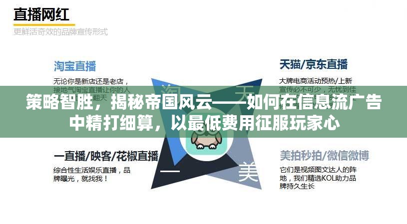 策略智勝，揭秘帝國風云——如何在信息流廣告中精打細算，以最低費用征服玩家心