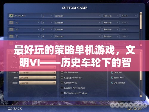 文明VI，歷史車輪下的智慧較量——最令人上癮的策略單機游戲