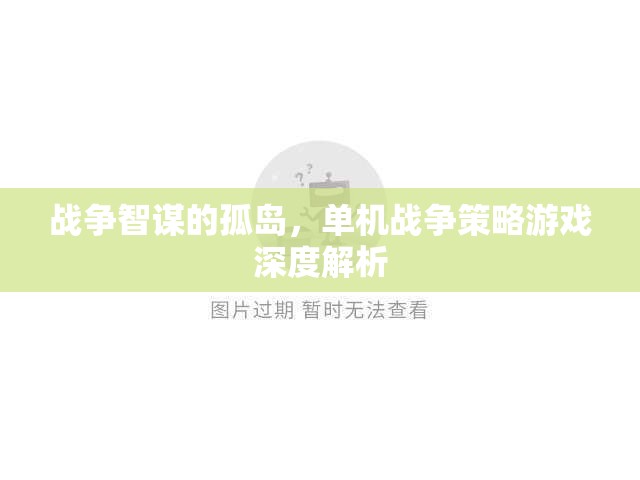 戰(zhàn)爭智謀的孤島，深度解析單機戰(zhàn)爭策略游戲