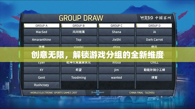 解鎖游戲分組的創(chuàng)意新維度，無限可能