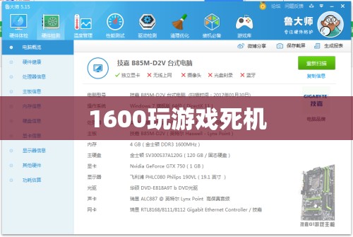1600玩游戲死機，硬件與軟件沖突的挑戰(zhàn)  第2張