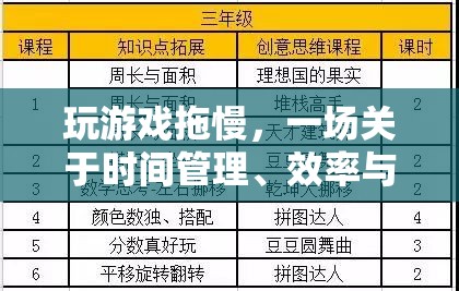 游戲時(shí)間管理，在效率與樂趣間尋找平衡的藝術(shù)  第1張