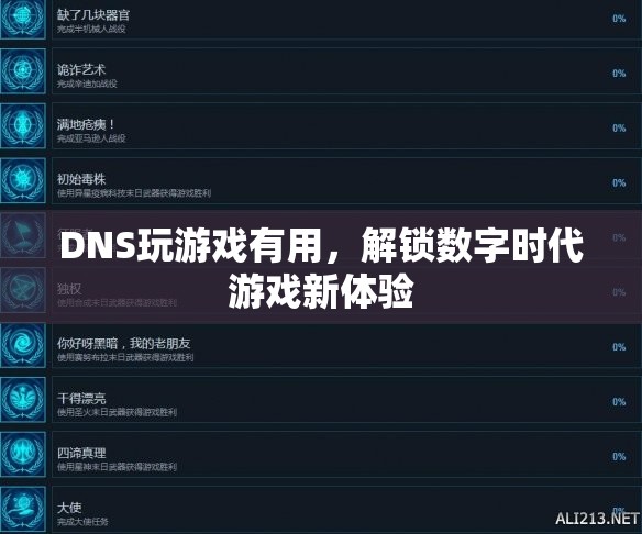 DNS解鎖數(shù)字時(shí)代游戲新體驗(yàn)