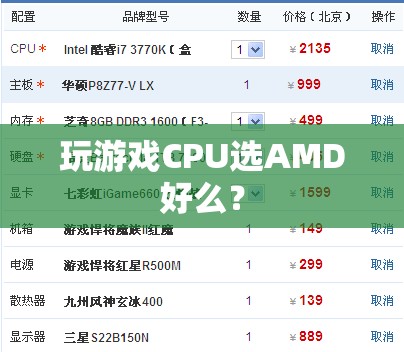 AMD處理器適合玩游戲嗎？