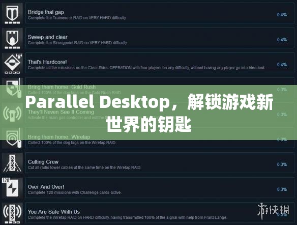 解鎖游戲新世界，Parallel Desktop的鑰匙