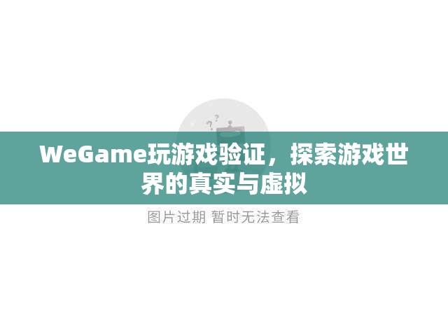 WeGame游戲驗(yàn)證，探索游戲世界的真實(shí)與虛擬  第3張