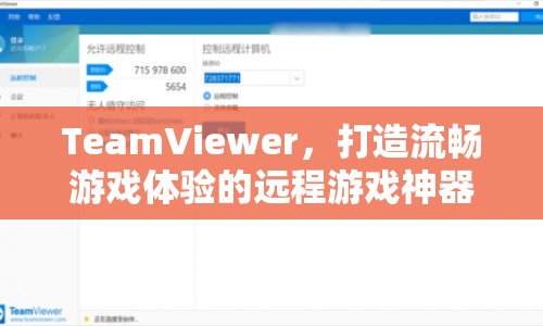 TeamViewer，打造流暢游戲體驗的遠程游戲神器  第1張