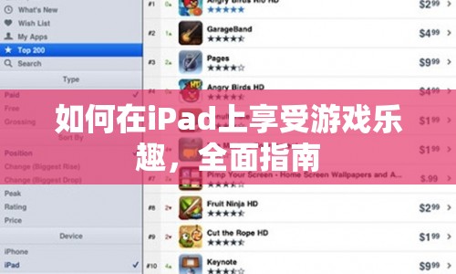 iPad游戲全面指南，如何享受最佳游戲體驗(yàn)