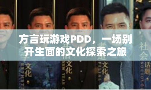 方言玩游戲PDD，文化探索之旅開啟  第1張