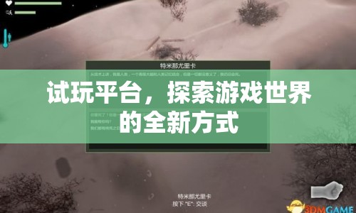 試玩平臺，探索游戲世界的全新方式  第1張