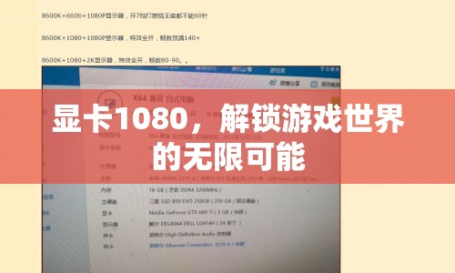 解鎖游戲世界的無限可能，顯卡1080的震撼體驗  第1張