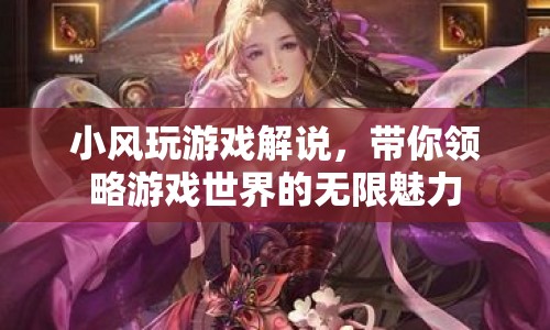 小風(fēng)游戲解說，探索游戲世界的無限魅力