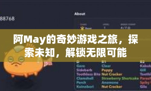 阿May的奇妙游戲之旅，解鎖無限可能，探索未知世界  第1張