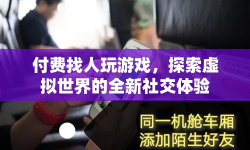 付費找人玩游戲，探索虛擬世界的全新社交體驗