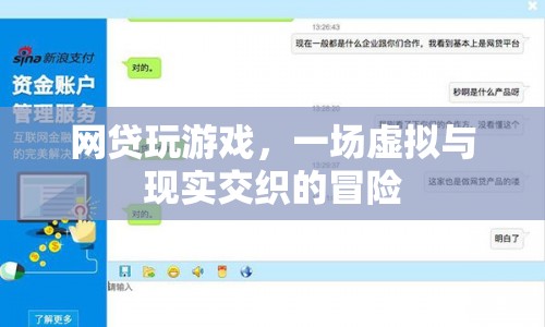 網(wǎng)貸游戲，虛擬與現(xiàn)實(shí)交織的冒險(xiǎn)之旅