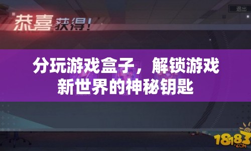 分玩游戲盒子，解鎖游戲新世界，探索神秘鑰匙