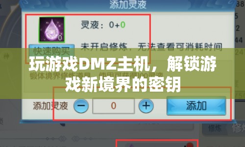 解鎖游戲新境界，DMZ主機(jī)如何成為你的游戲利器？